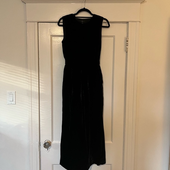 J.Crew Wrap Back Cropped Velvet Jumpsuit - Picture 3 of 5